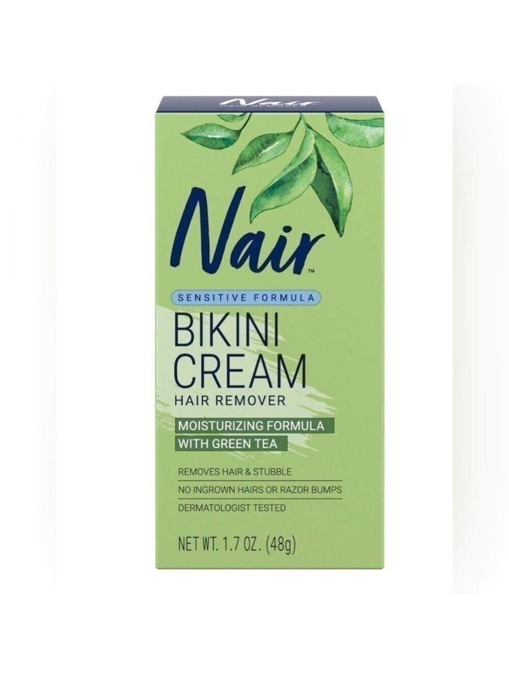 Nair Hair Remover Sensitive Formula Bikini Cream Hair Removal, 1.7 Oz- 2 Pack